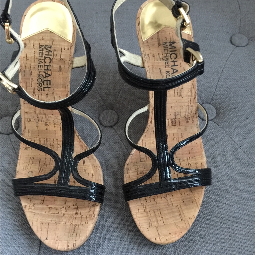 Michael Kors cork wedge